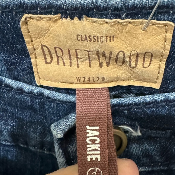 Driftwood Jackie Floral Embroidered Skinny Jeans Size 24 - Picture 4 of 6